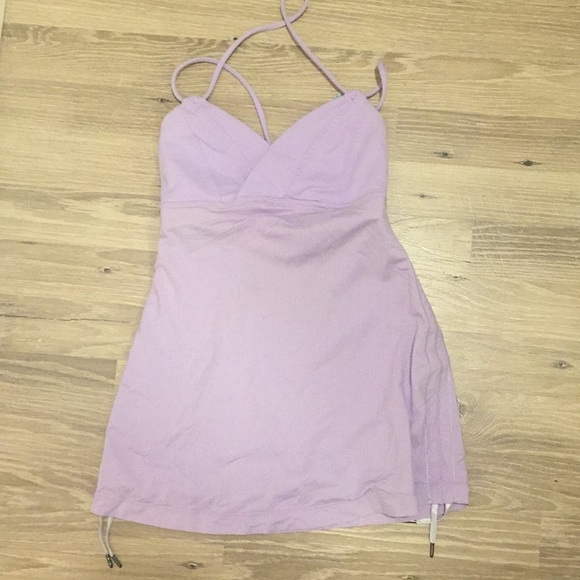 lululemon athletica Tops - Lululemon purple strappy open back tank top